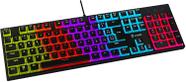 Teclado mecanico gamer evolut dawn rgb eg-214 preto