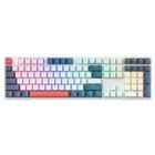 Teclado Mecânico Gamer Machenike K500E-108, Switch Red, RGB, HotSwappable, com Teclado Numérico, Azul Claro - JJ02G8005