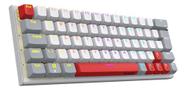 Teclado Mecânico Gamer Pcyes Kuromori 60% White Ghost - Switch Blue - Led Rainbow - Ptkmwg60Bl