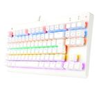 Teclado Mecânico Gamer Redragon Dark Avenger Lunar K568 RGB Switch Red ABNT2 White