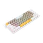 Teclado Mecânico Gamer Redragon Fizz, RGB, Switch Brown, Layout 60%, USB, ABNT2, Amarelo, Cinza e Branco - K617RGB-YLEGYEWT (PT-BROWN)