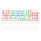 Teclado Mecânico Gamer Redragon Kala Lunar White RGB Switch Azul K557W-RGB