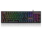 Teclado Mecânico Gamer Redragon Kama RGB Switche Azul ABNT2 Preto - K578-RGB