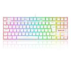 Teclado Mecânico Gamer Redragon Kumara, Anti-Ghosting, RGB, Switch Outemu Blue, ABNT2, Branco - K552W-RGB (PT-BLUE)