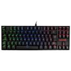 Teclado Mecânico Gamer Redragon Kumara, Anti-Ghosting, RGB, Switch Outemu Blue, ABNT2, Preto(PT-BLUE)