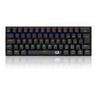 Teclado Mecânico Gamer Redragon Lakshmi, Rainbow, Switch Black, ABNT2, Preto - K606R (PT-BLACK)