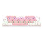 Teclado Mecânico Gamer Redragon Lakshmi, Rainbow, Switch Blue, ABNT2, Rosa e Branco - K606PW-R (PT-BLUE)