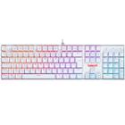 Teclado Mecanico Gamer Redragon Mitra Branco SWITCH RED K551W-RGB