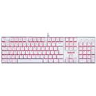 Teclado Mecânico Gamer Redragon Mitra Lunar, LED Vermelho, Switch Red, ABNT2, USB, Branco