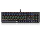 Teclado Mecânico Gamer Redragon Valheim Rainbow ABNT2 USB Switch Blue - Preto