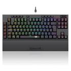 Teclado Mecânico Gamer Redragon Vishnu K596, RGB, Chroma Mk.II, Switch Red, ABNT2, USB-C, Preto