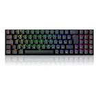 Teclado Mecânico Gamer Redragon Zed Pro, RGB, Switch Brown, Wireless e Bluetooth, ABNT2, Preto - K627P-WNS-B (PT-BROWN)