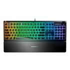 Teclado Mecânico Gamer Steelseries Apex 3, RGB, IP32, Anti-ghosting, US, Preto - 64795