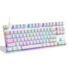 Teclado Mecânico Motospeed Ck82 Branco Rgb Switch Blue White