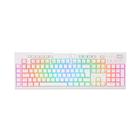 Teclado Mecânico Óptico Gamer Redragon Brahma Pro RGB, Switch Blue, White, ABNT2