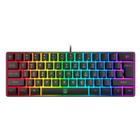 Teclado Mecânico para Games Snpurdiri 60% RGB - Compacto e com Fio - Branco