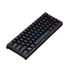 Teclado mecânico para jogos com fio 60% Rgb retroiluminado compacto 61 teclas mini teclado com interruptores azuis para windows pc - HUOGUO