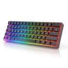 Teclado mecânico para jogos HK GAMING GK61 61 teclas RGB