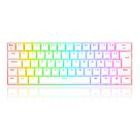 Teclado Mecânico Redragon Draconic Pro - ABNT2 - 60% - Switch Azul - RGB - Branco - K530W-RGB-PRO