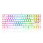 Teclado Mecânico Redragon Kumara Pro - ABNT2 - Switch Azul Magnetico - RGB - Branco - K582W-RGB-PRO