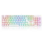 Teclado Mecânico Redragon Surara Pro - ABNT2 - Switch Azul Óptico - RGB - Branco - K582W-RGB-PRO