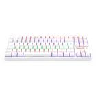 Teclado mecanico usb gamer daksa rainbow switch outemu blue redragon k576w-r branco