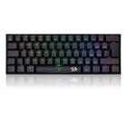 Teclado mecanico usb gamer dragonborn switch azul redragon k630rgb-1 preto