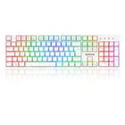 Teclado mecanico usb gamer surara pro switch red redragon k582w-rgb-pro branco