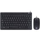 Teclado Mini Chocolate E Mouse Usb Corp Flat Abnt2/1200Dpi - Vinik