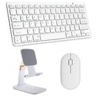 Teclado, Mouse Bluetooth e Suporte para Galaxy A7 SM T500/T505 10,4" Branco