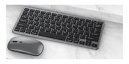 Teclado Mouse Bluetooth Recarregável Wireless - eletroemoda