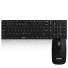 Teclado Mouse Kit Home Office Sem Fio Preto Exbom BK-S1000