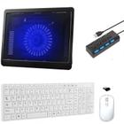 Teclado, Mouse, Suporte Cooler Hub 4 Notebook Acer - Branco