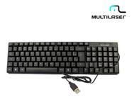 Teclado Multilaser Tc193 Qwerty Português Brasil Cor Preto