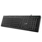 Teclado Multimida Genius Slimstar 820 Preto Abnt 2