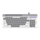 Teclado Multimídia Pc Computador Fio ABNT2 Silencioso Suporte Celular Knup KP-TE132
