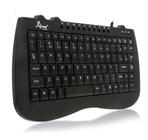 Teclado Multimídia USB Knup KP-2008 Ergonômico Preto - Alinee