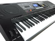 Teclado Musical Arranjador 61 Teclas HK 812-Profissional Sensitive-USB-Visor Lcd+Fonte Bivolt