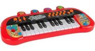 Teclado Piano Infantil Musical Rock Star 37 Teclas com Microfone e Banqueta  Importway Bw151 - BEST SALE SHOP