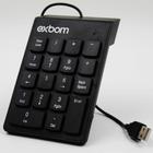 Teclado Numérico Usb 18 Teclas Exbom Bk-n30