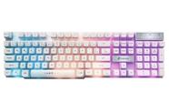 Teclado Oex Gamer Force X Abnt2 Tc201 Rainbow Branco