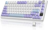 Teclado para jogos A.JAZZ Attack Shark AK820 Pro Wireless Purple