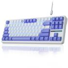 Teclado para jogos AULA F87 com fio 75% TKL Gasket Hot Swappable