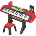 Teclado Piano Musical Grava Reproduz com Banquinho Zoop Toys