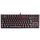 Teclado Redragon Kumara K552-2 ABNT2 Gamer Mecânico Switch Blue Full Anti-Ghosting Formato TKL Preto LED Vermelho