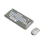 Teclado Sem Fio 2.4G com Mouse - 85 Teclas, Dual Color, para Tablet, Laptop e Computador