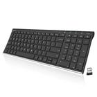 Teclado sem fio Arteck Stainless Steel Ultra Slim com teclado numérico