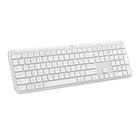 Teclado sem fio Logitech Signature Slim K950 Com Conexão Bluetooth ou Receptor USB Logi Bolt Incluso e Layout US INTL, Branco - 920-012601