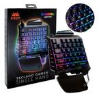 Teclado Semi-Mecânico Gamer Single Hand Knup Kp-Tm-006