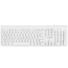 Teclado Usb Dynamic Circle Abnt2 Teclas Redondas Branco - Vinik